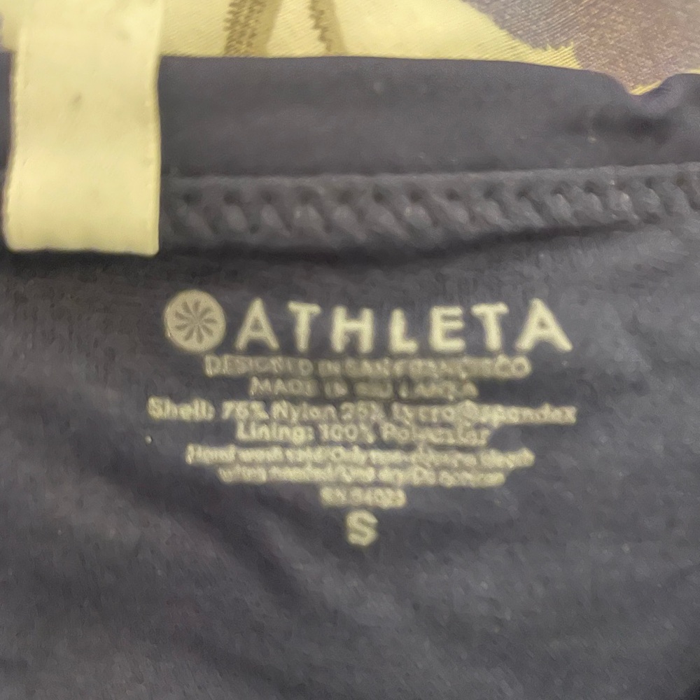 Athleta navy blue tankini swimsuit. Used. Very good condition - Picture 3 of 5
